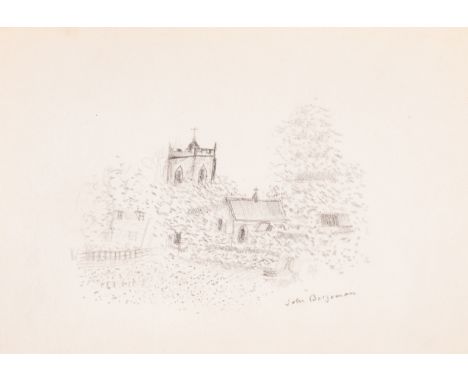 Pickthall (Marmaduke) The Myopes, first edition, John Betjeman's copy with a charming pencil drawing of an English country ch