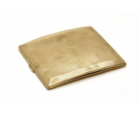 A 9ct gold cigarette case. 91.64g