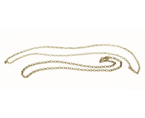A 9ct gold belcher chain, and another 9ct gold belcher chain7.01g4.71g