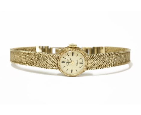 A ladies 9ct gold Rotary mechanical bracelet watch, with box 15.7g