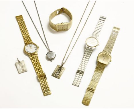 A large quantity of costume jewellery, to include a single row wooden bead necklace, a gentleman's Police quartz bracelet wat