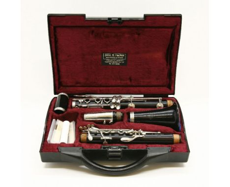 A Buffet B12 clarinet, in case