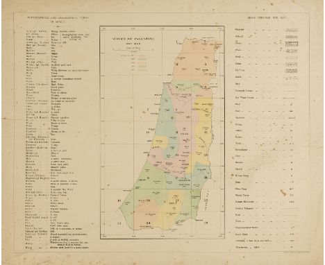 Near East.- Conder (Lt. C.R.) and Lt. H.H.Kitchener. Map of Palestine in 26 Sheets from Surveys conducted for the Committee o