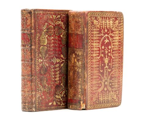 Bindings.- The Holy Bible, double column, some spotting or light foxing, stained at end, contemporary red morocco, richly gil