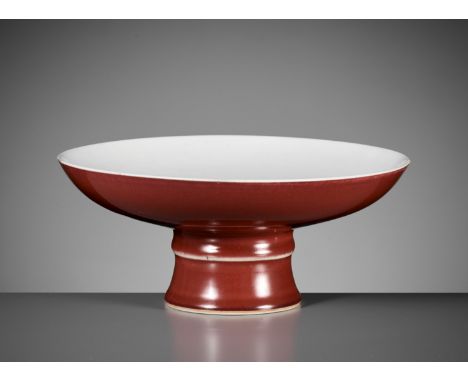 A COPPER-RED GLAZED TAZZA, YONGZHENG MARK AND PERIODOpinion: Copper-red wares were a fixture of the Imperial household during