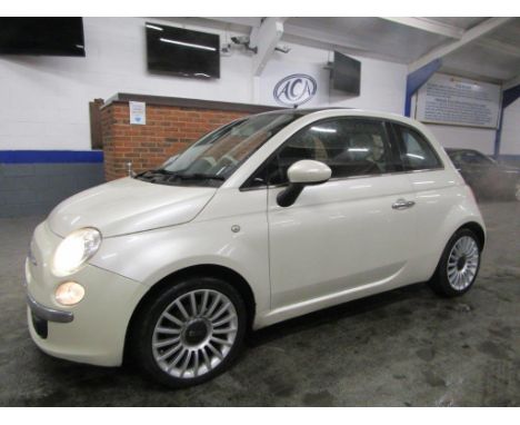 Make &amp; Model: Fiat 500 LoungeDate of Reg: FD59 EBCColour: Whitecc: 1242MoT: 26-02-2022Fuel Type: PETROLMileage: 80kTransm