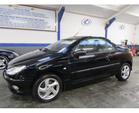 Make &amp; Model: Peugeot 206 CCDate of Reg: LD51 WCCColour: Blackcc: 1587MoT: 12-01-2022Fuel Type: PETROLMileage: 71kTransmi