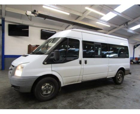 Make &amp; Model: Ford Transit 15-Seat RWDDate of Reg: KF57 NKCColour: Whitecc: 2402MoT: 03-10-2022Fuel Type: DIESELMileage: 