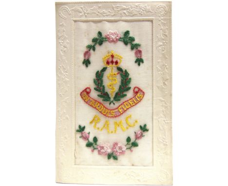POSTCARDS - GREAT WAR SILKS  Ten regimental cards, comprising the Royal Engineers (x6); Army Service Corps (x2); and Royal Ar
