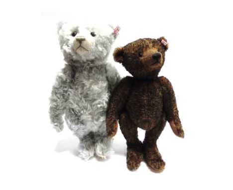 TWO STEIFF COLLECTOR'S TEDDY BEARS  comprising 'Ice', light blue, limited edition 388/1500, with certificate of authenticity,