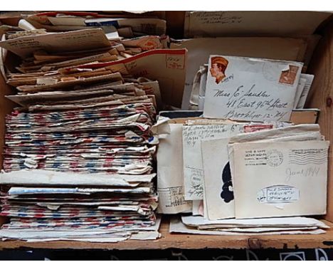 A UNIQUE SECOND WORLD WAR COLLECTION OF APPROXIMATELY TWO HUNDRED LETTERS, PHOTOGRAPHS AND V-MAIL  written by Private Lawrenc