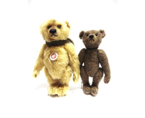 TWO STEIFF COLLECTOR'S TEDDY BEARS  comprising 'Dominic', blonde, limited edition 630/1500, with certificate of authenticity,