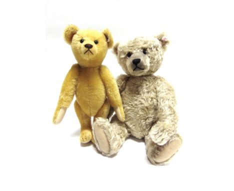 TWO STEIFF COLLECTOR'S TEDDY BEARS  comprising 'Theo', grey, limited edition 316/1500, with certificate of authenticity, 45cm