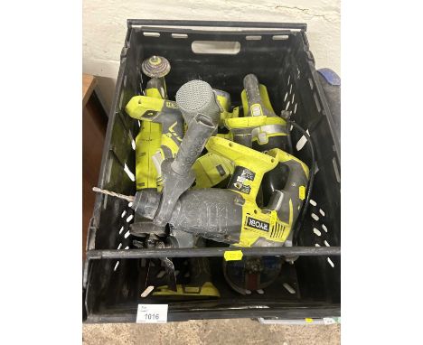 Mixed lot of various Ryobi power tools