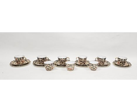 Royal Crown Derby Imari pattern composite part tea service, 20th century, pattern no.2451, various painted numerals, comprisi