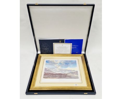 H.R.H. The Prince of Wales (b.1948) Ben Avon, near Braemar, January coloured lithograph, signed Charles in pencil to margin d