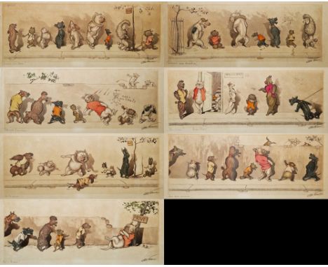 Arthur Boris Klein (Boris O'Klein) (1893-1985) Etching and aquatint Seven etchings from the 'Dirty Dogs of Paris' series, to 