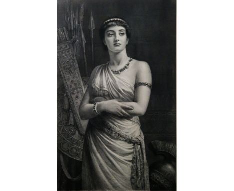 Herbert Bourne (1825-1907) after Edwin Longsden Long RA (1829-1891) Engraving 'Merab', one of the daughters of King Saul, sig