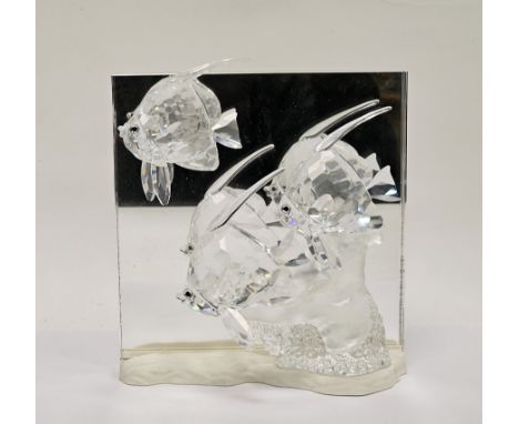 Swarovski crystal glass Wonders of the Sea clear glass community plaque 854651 (2007 annual edition)&nbsp;