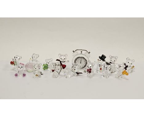 15 Swarovski crystal glass Kris bears&nbsp;including roses for you 1096731, celebration 238168, honeypot 213068, table bear c