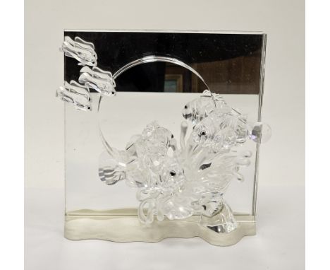 Swarovski crystal glass Wonders of the Sea clear glass Harmony plaque&nbsp;681823 (2005 annual edition)&nbsp;