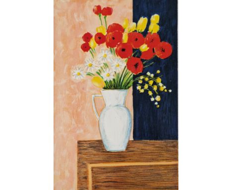 Gilbert Artaud (French, 1934- ) Colour lithograph Eight limited edition still life prints of flowers in vases, signed and num