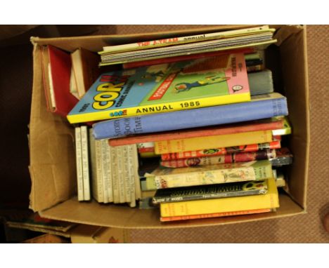 Childrens books and annuals including Beatrix Potter, Ladybird, Enid Blyton first etc