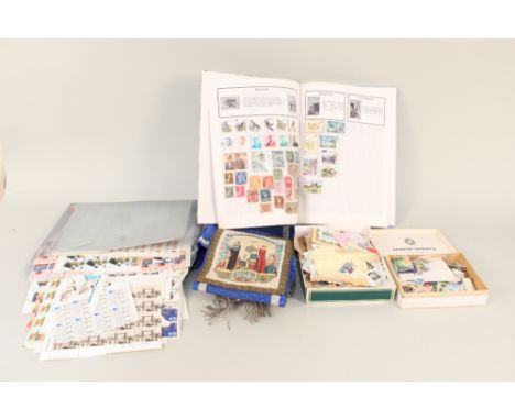 A Manchester Oddfellows sash plus two albums and various loose stamps