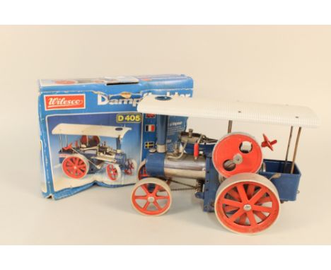 A boxed Wilesco steam traction engine