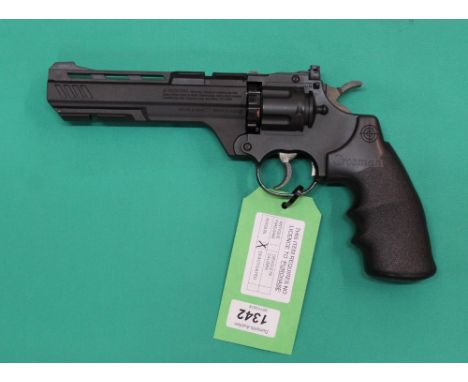 A Crosman 'Vigilante' .177 cal CO2 air pistol with case, as a post 1939 air weapon the restrictions of the Crime Reduction Ac