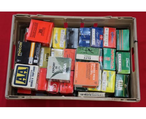 A large quantity (approx seven hundred) 12 bore cartridges, mainly full boxes of various makes, this item can only be purchas