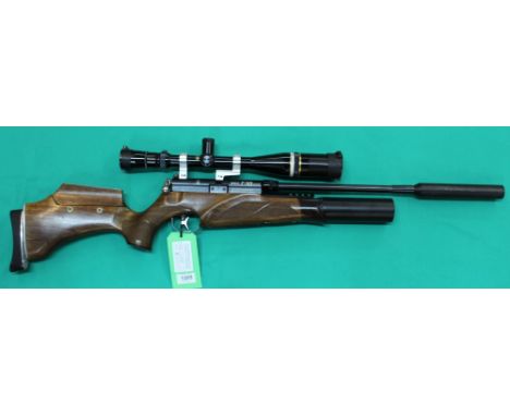 A B.S.A. R-10 P.C.P. .177 cal air rifle, in overall excellent cosmetic condition, complete with Leopold Vari-X III 6.5x-20x s