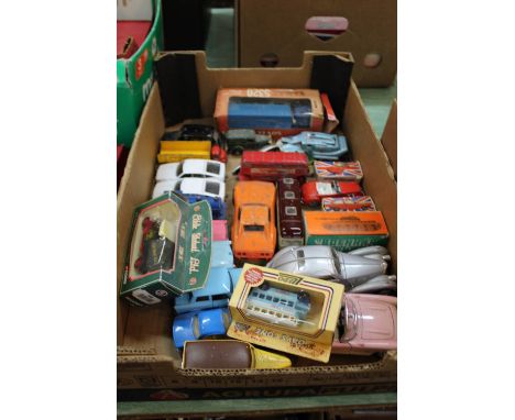 Various die cast models, Dinky, Corgi etc