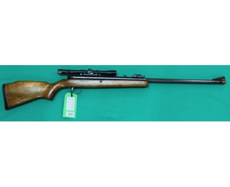 A Webley and Scott 'Osprey' .22 cal side lever air rifle with 4x20 scope, as a post 1939 air weapon the restrictions of the C