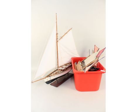 Various model yachts and boats