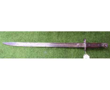 A 1907 model bayonet by Sanderson (no scabbard)