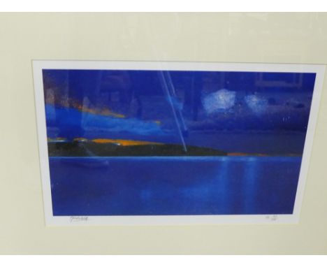 Alistair Fiddes Watt Day for Night Limited edition print numbered 15/395,  in a glazed gilt wood frame, 45cm x 28cm 