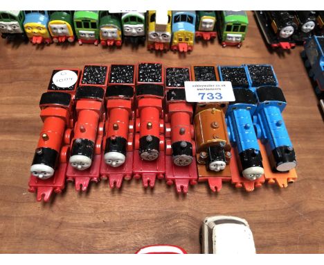EIGHT ERTL ' THOMAS THE TANK ENGINE ' TRAIN MODELS 