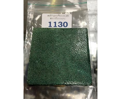 A VINTAGE SHAGREEN LADIES COMPACT 