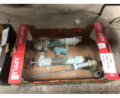 A VINTAGE BARGE PUMPS AND VALVES 