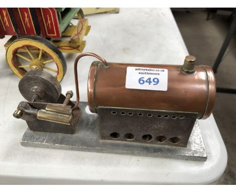 A VINTAGE SCRATCH BUILT ENGINE MODEL 