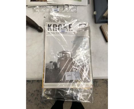 APPROXIMATELY SEVENTY-FIVE ASSORTED 1970'S TRACTOR / IMPLEMENT BOOKLETS 