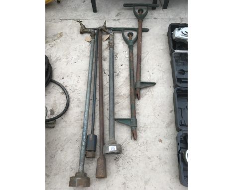 A COLLECTION OF STAND PIPES AND STAND PIPE KEYS ETC 
