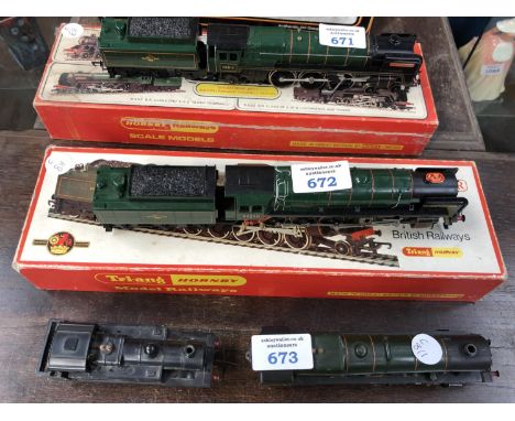A VINTAGE BOXED HORNBY RAILWAY OO GAUGE R.861 B.R. 2-10-0 ' EVENING STAR ' LOCOMOTIVE AND TENDER MODEL 