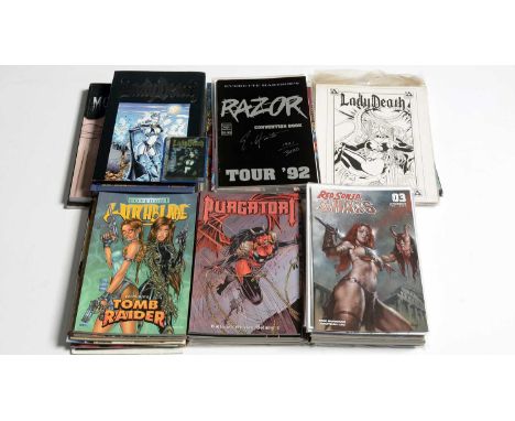 Undertaker, No. ½, limited edition, published by Wizard; Razor Convention Book, limited edition signed copy; and sundry comic