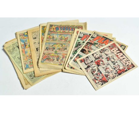 Vintage British Comics: The Blazer Comic, Flash, Wonder, Bubbles, Butterfly; Comic Cuts etc.