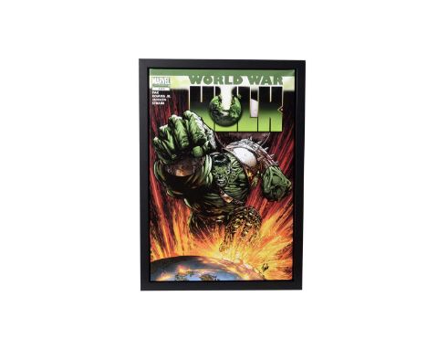 Marvel Commemorative Edition - A Celebration of Stan Lee (1922-2018)"World War Hulk #1",with the autograph signature of Stan 