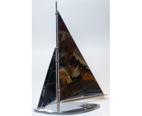 PARKER ART DECO CHROME YATCH TABLE LIGHTER 