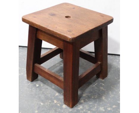 SMALL PINE STOOL 
