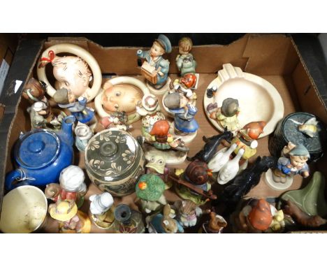BOX OF HUMMEL CHINA FOR RESTORATION 